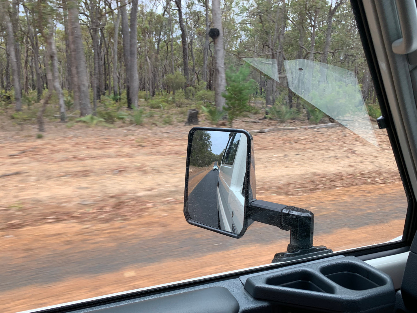 stumpys Toyota Landcruiser 70 Series off-road 4wd side mirror towing extensions for boat trailer or caravan