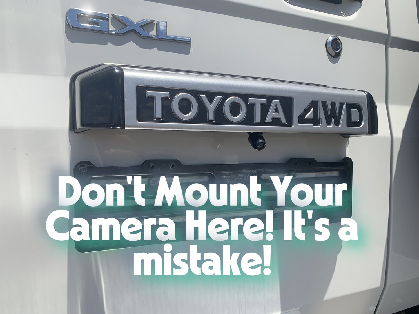 Toyota Landcruiser 70 Series Rear-View/Reverse Camera Mount