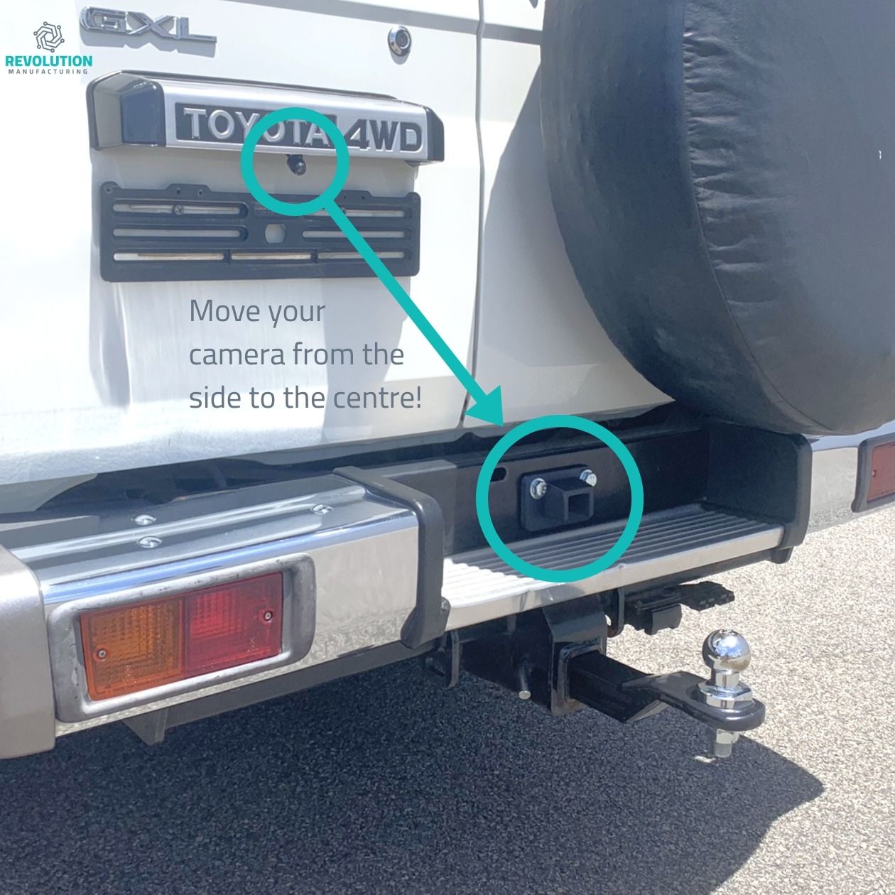 Toyota Land Cruiser 70 Series Rear-View/Reverse Camera Mount ...